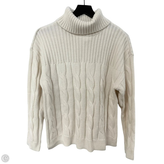 Sweater By Calvin Klein In Ivory, Size: M