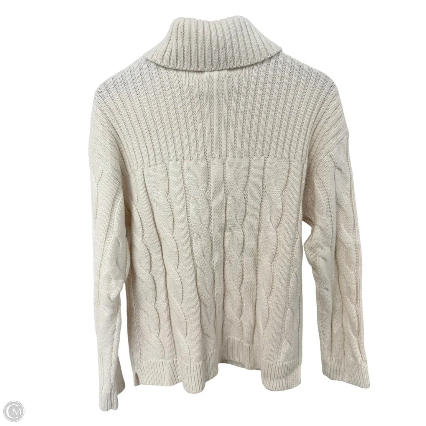 Sweater By Calvin Klein In Ivory, Size: M