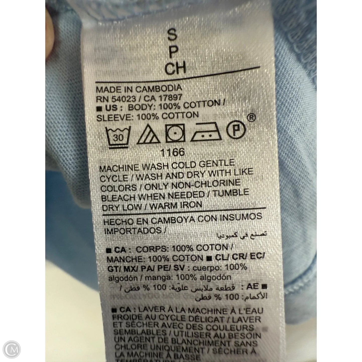 Top Short Sleeve By Old Navy In Blue, Size: S