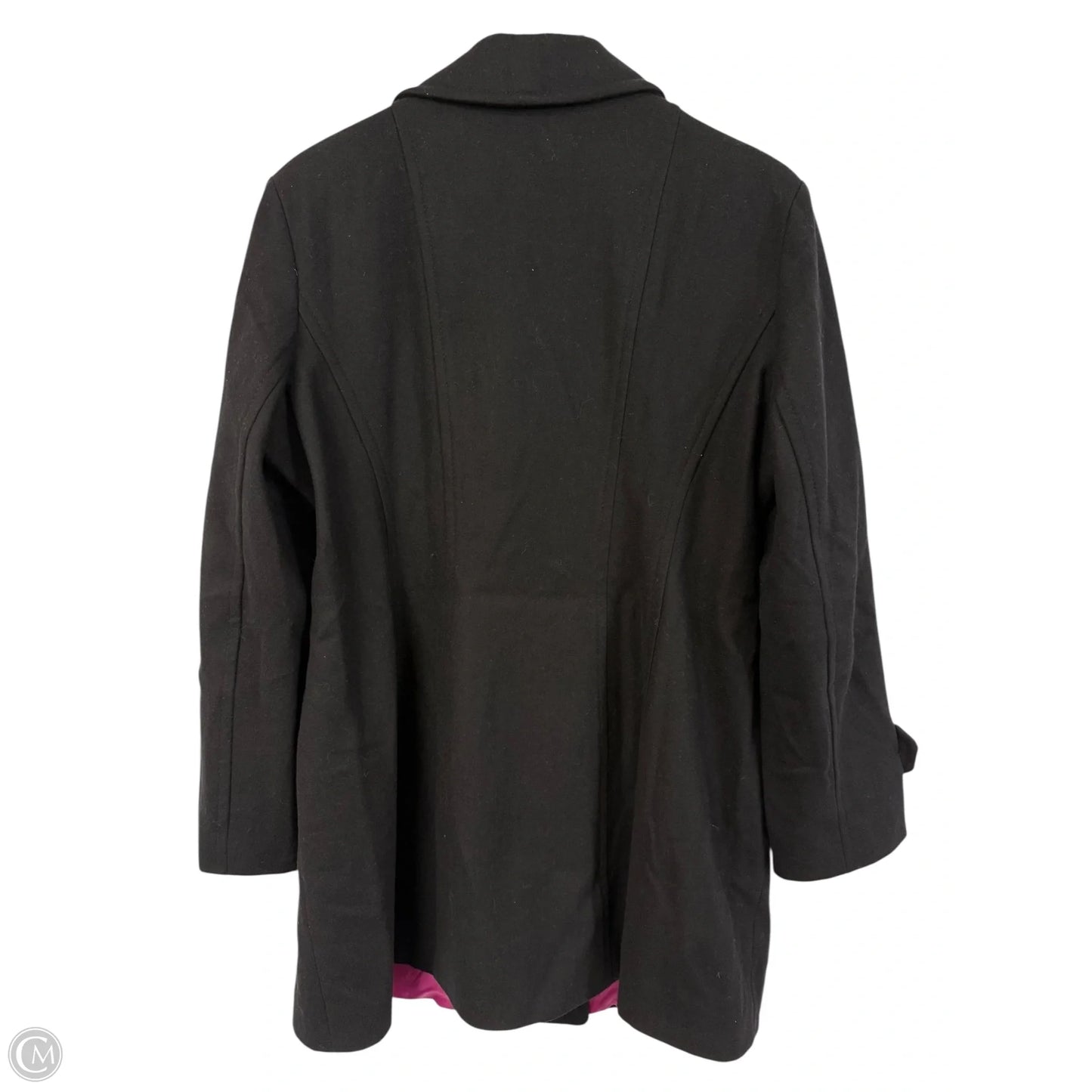 Coat Peacoat By Anne Klein In Black, Size: Xl