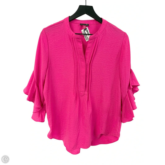 Top Short Sleeve By Vince Camuto In Pink, Size: M