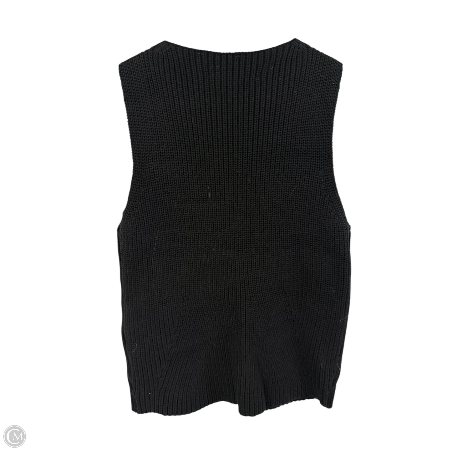 Vest Sweater By Philosophy In Black, Size: M