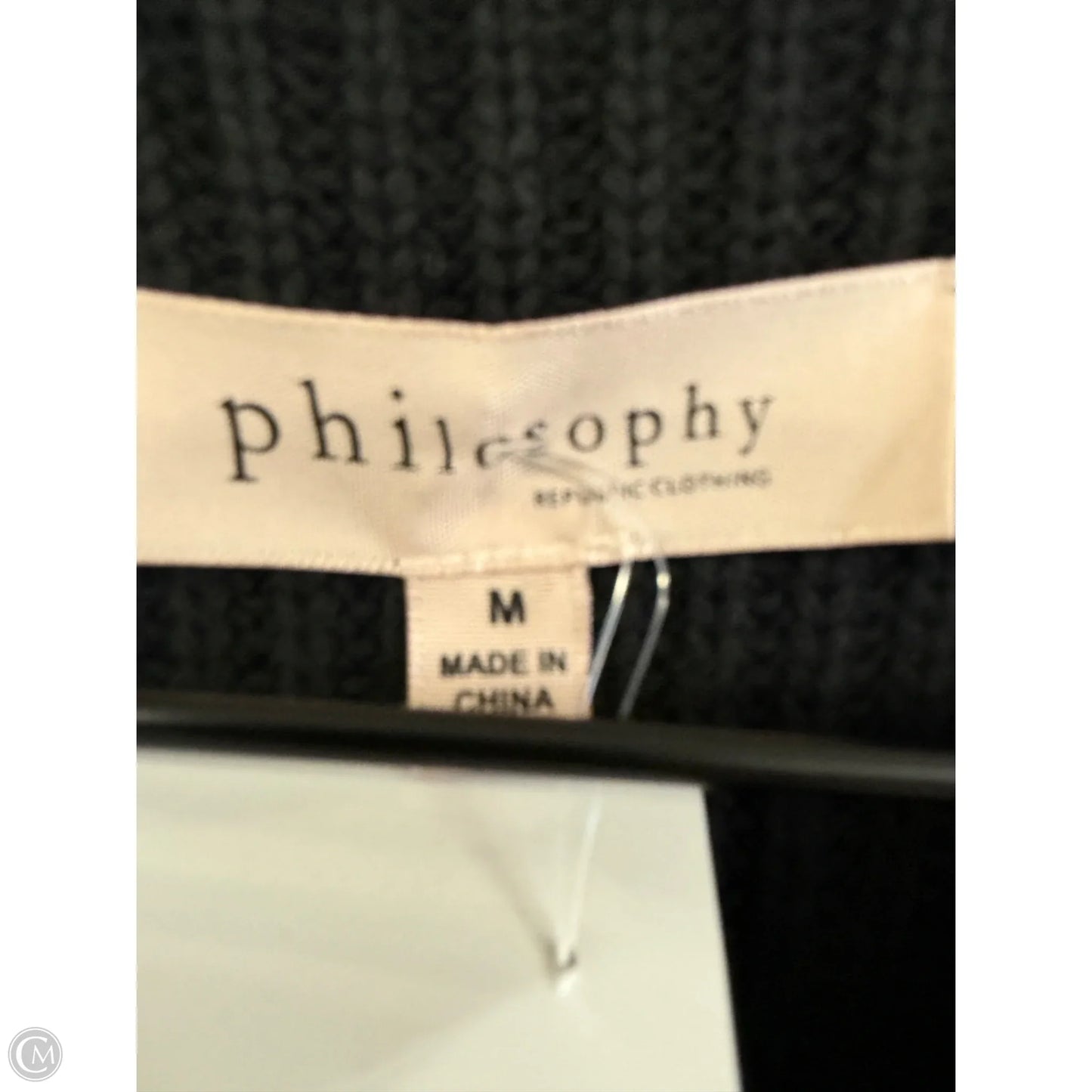 Vest Sweater By Philosophy In Black, Size: M