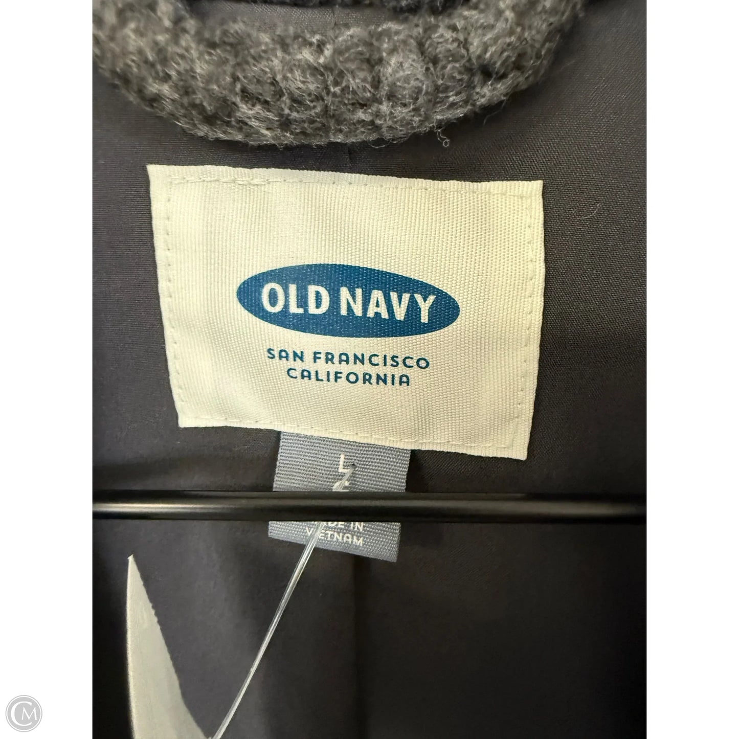 Jacket Faux Fur & Sherpa By Old Navy In Grey, Size: L
