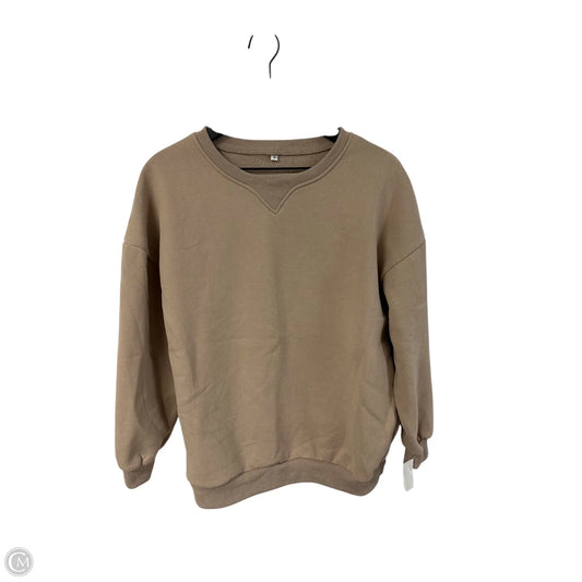 Sweatshirt Crewneck By Clothes Mentor In Brown, Size: S