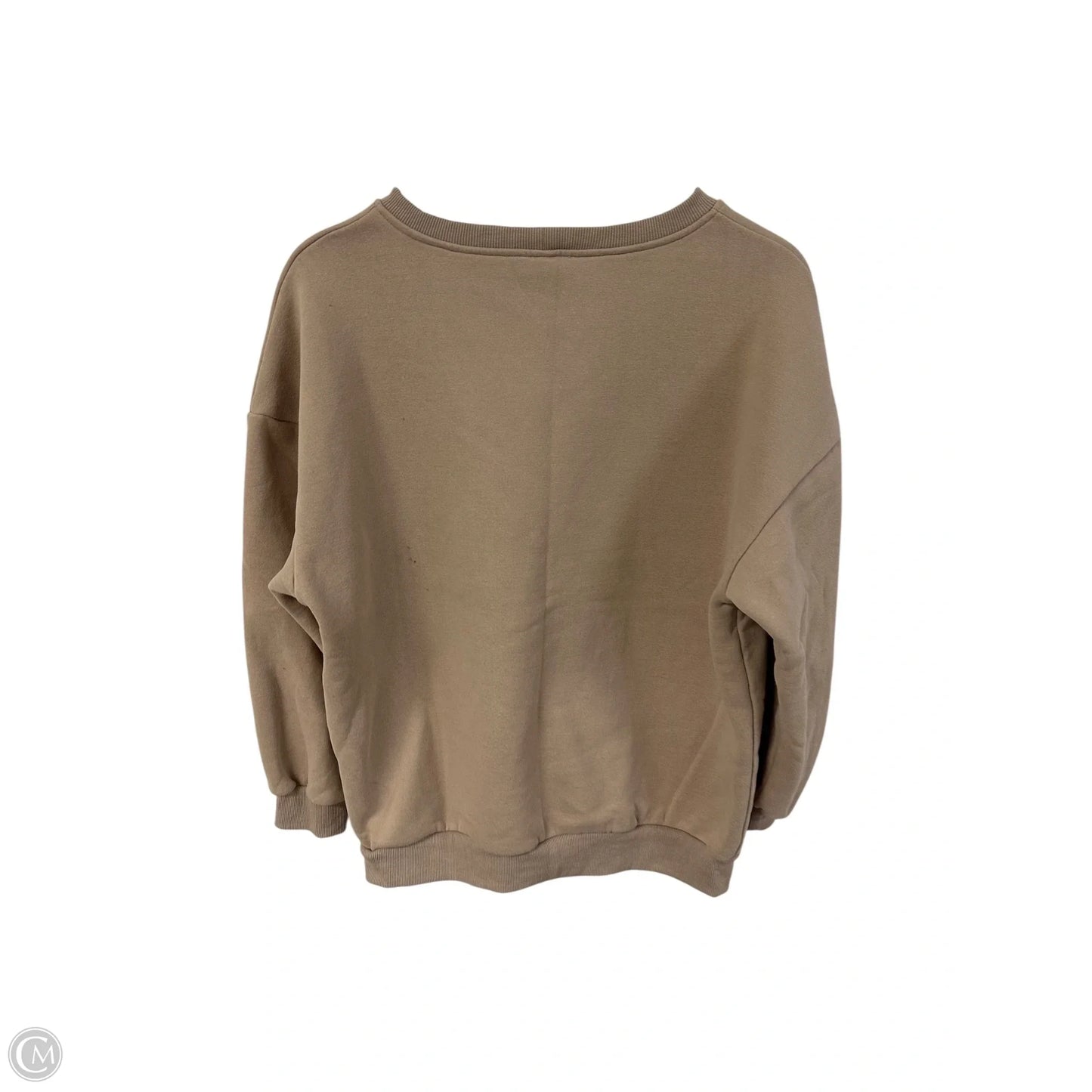 Sweatshirt Crewneck By Clothes Mentor In Brown, Size: S