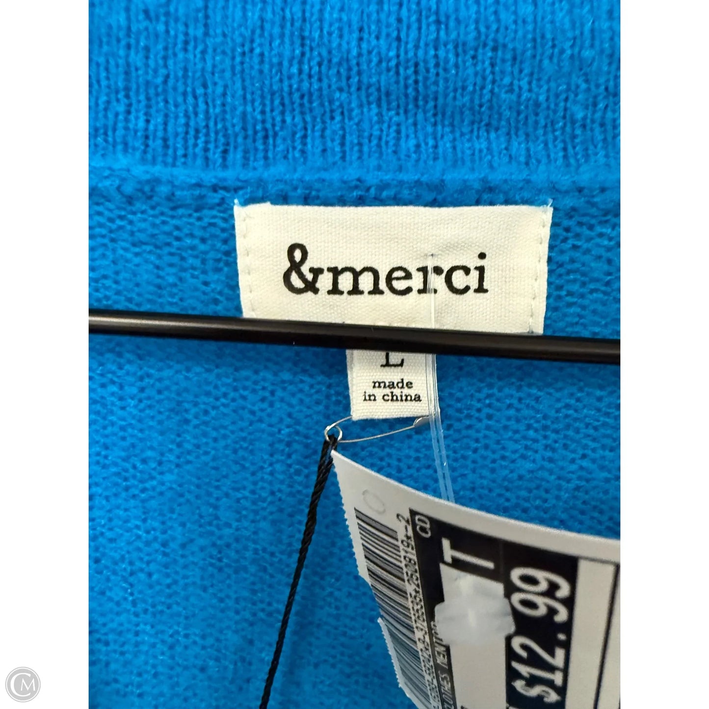 Sweater By Clothes Mentor In Blue, Size: L