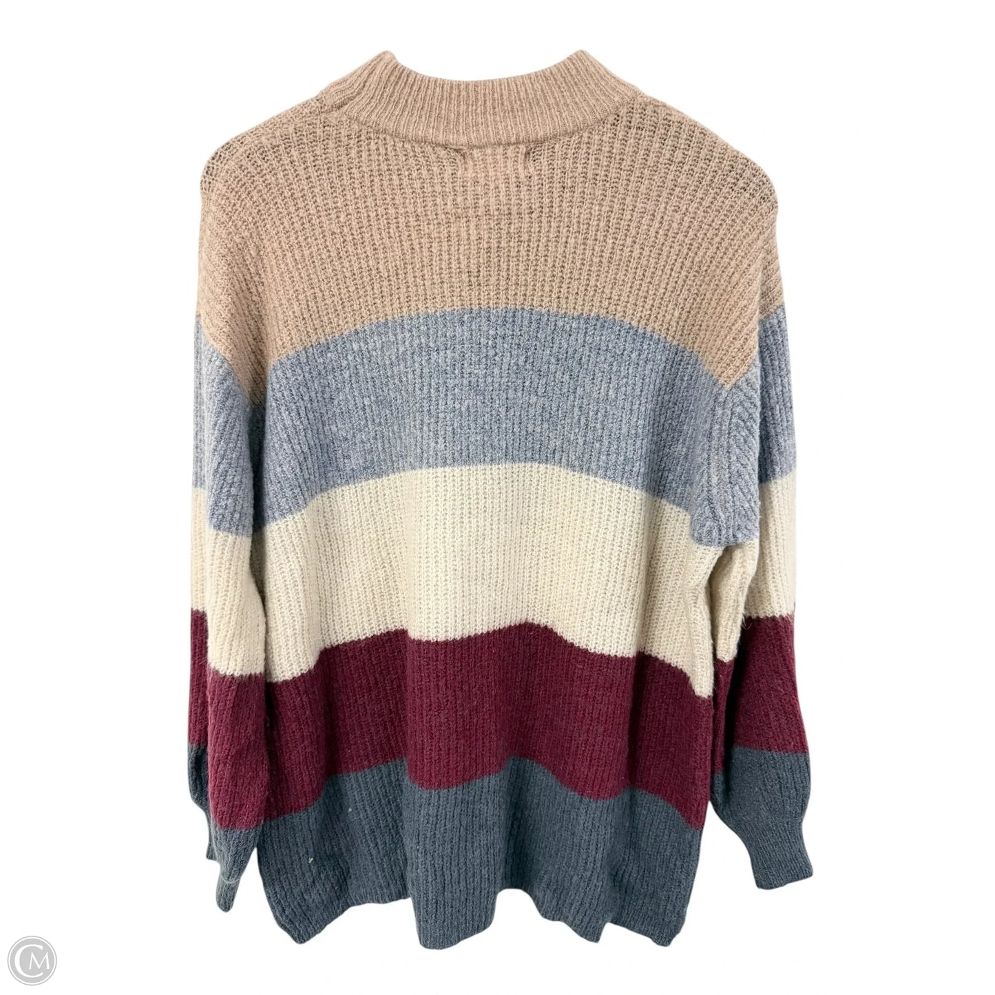 Sweater By Dreamers In Blue & Tan, Size: S