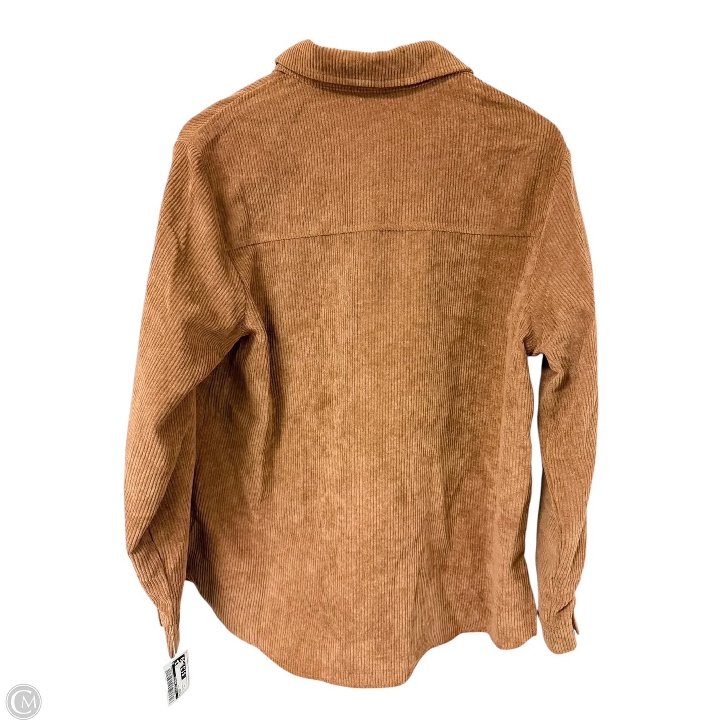 Blouse Long Sleeve By Clothes Mentor In Brown, Size: L