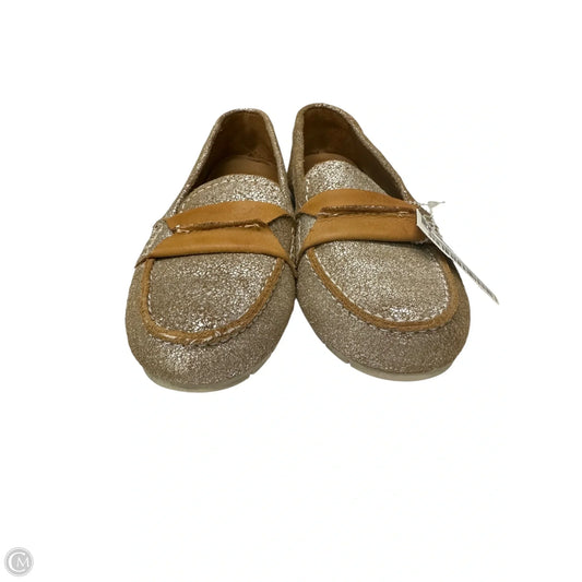 Shoes Designer By Frye In Silver & Tan, Size: 7