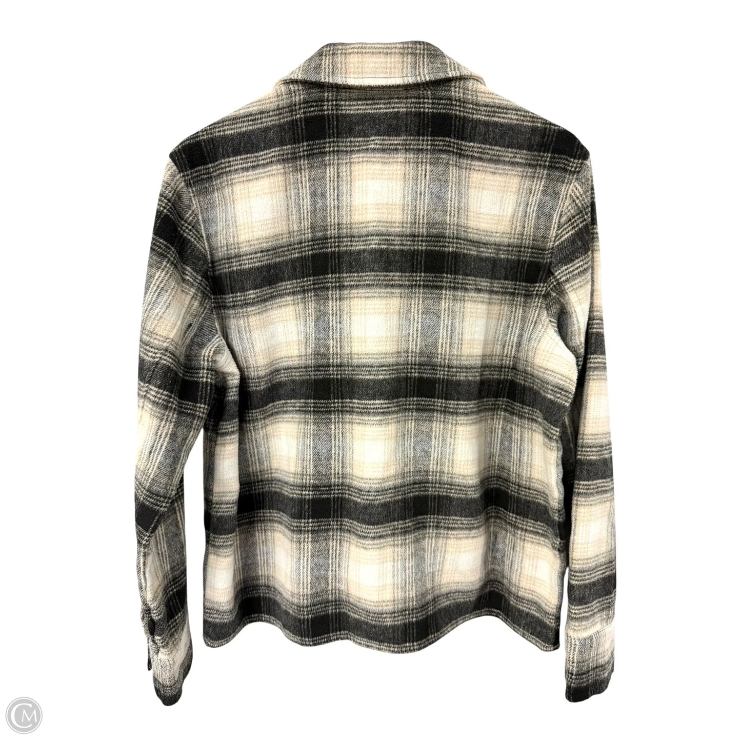 Jacket Shirt By Bb Dakota In Plaid Pattern, Size: L
