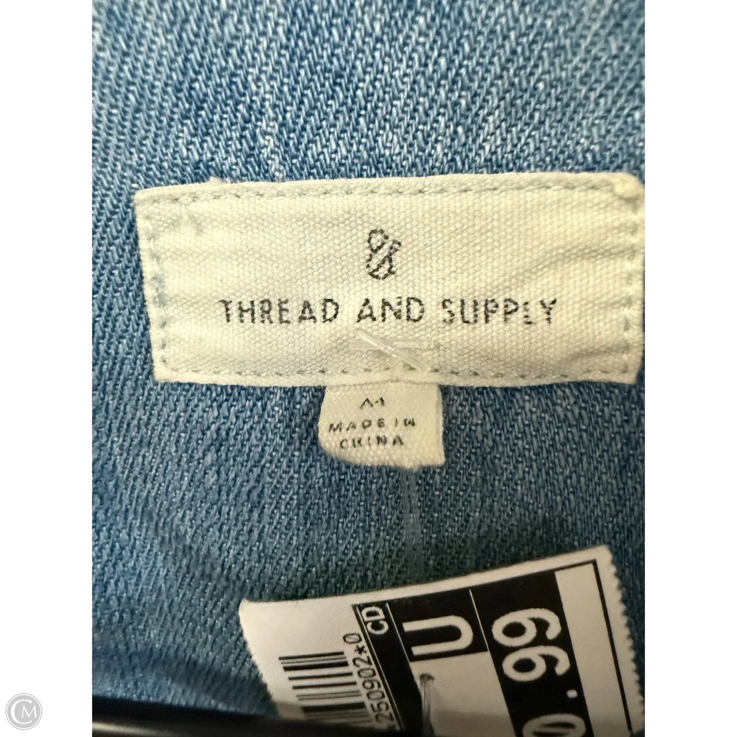 Jacket Denim By Thread And Supply In Blue Denim, Size: M