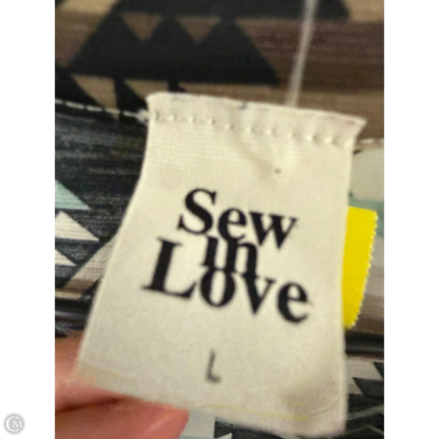 Top 3/4 Sleeve By Sew In Love In Brown & Cream, Size: L