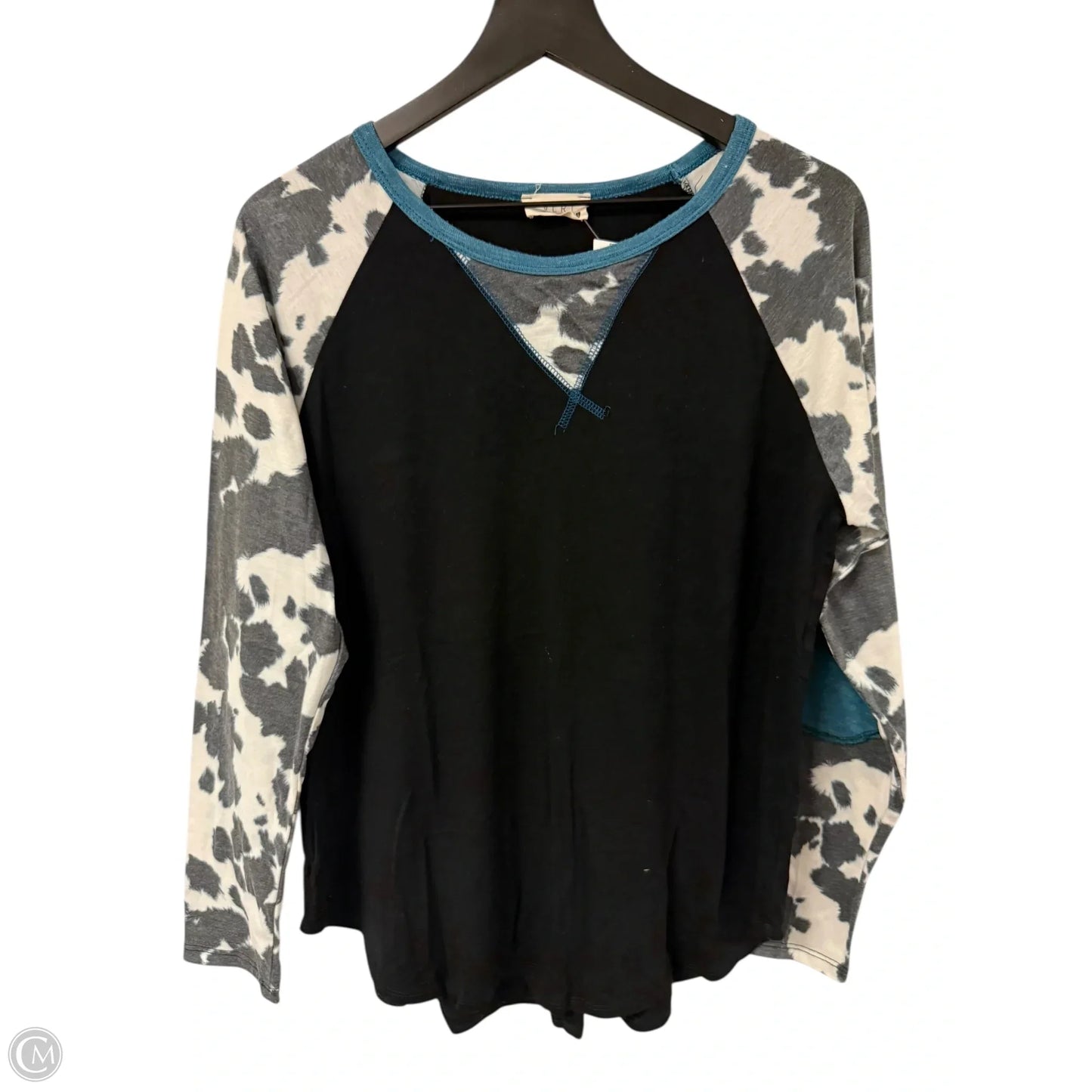 Top Long Sleeve By Clothes Mentor In Black, Size: L