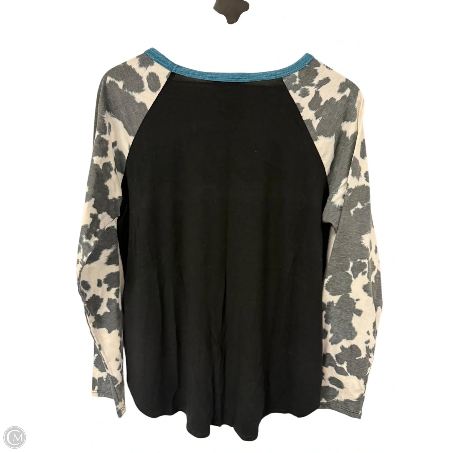 Top Long Sleeve By Clothes Mentor In Black, Size: L