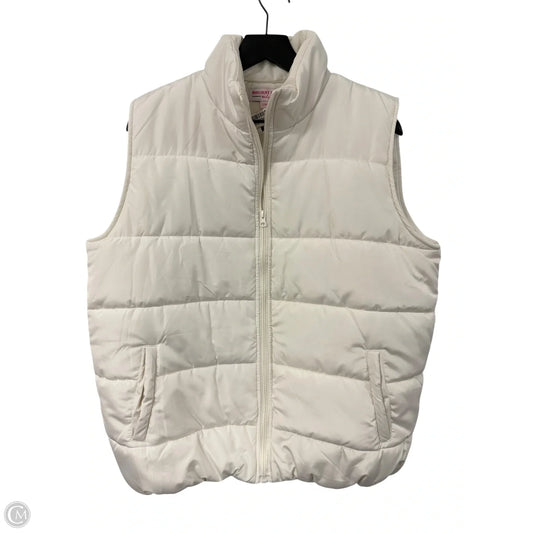 Vest Puffer & Quilted By Clothes Mentor In White, Size: L