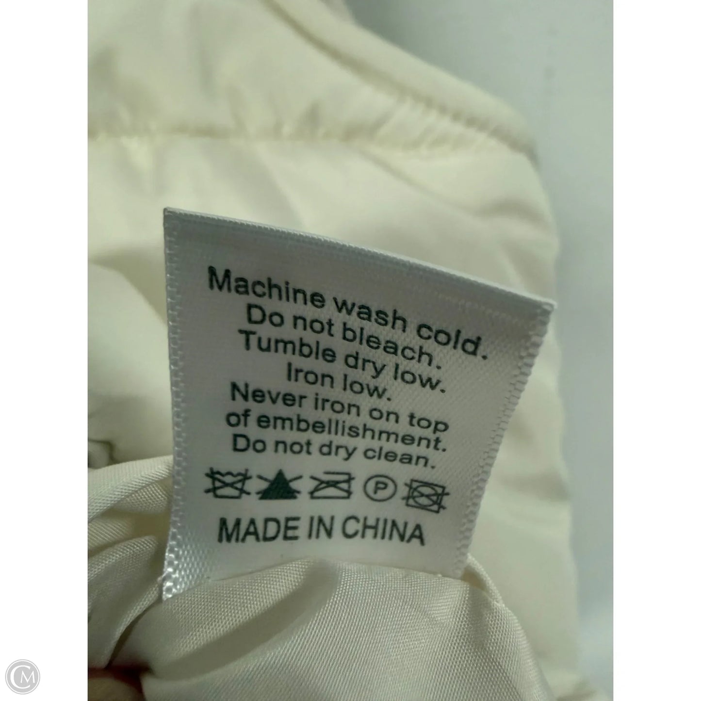 Vest Puffer & Quilted By Clothes Mentor In White, Size: L