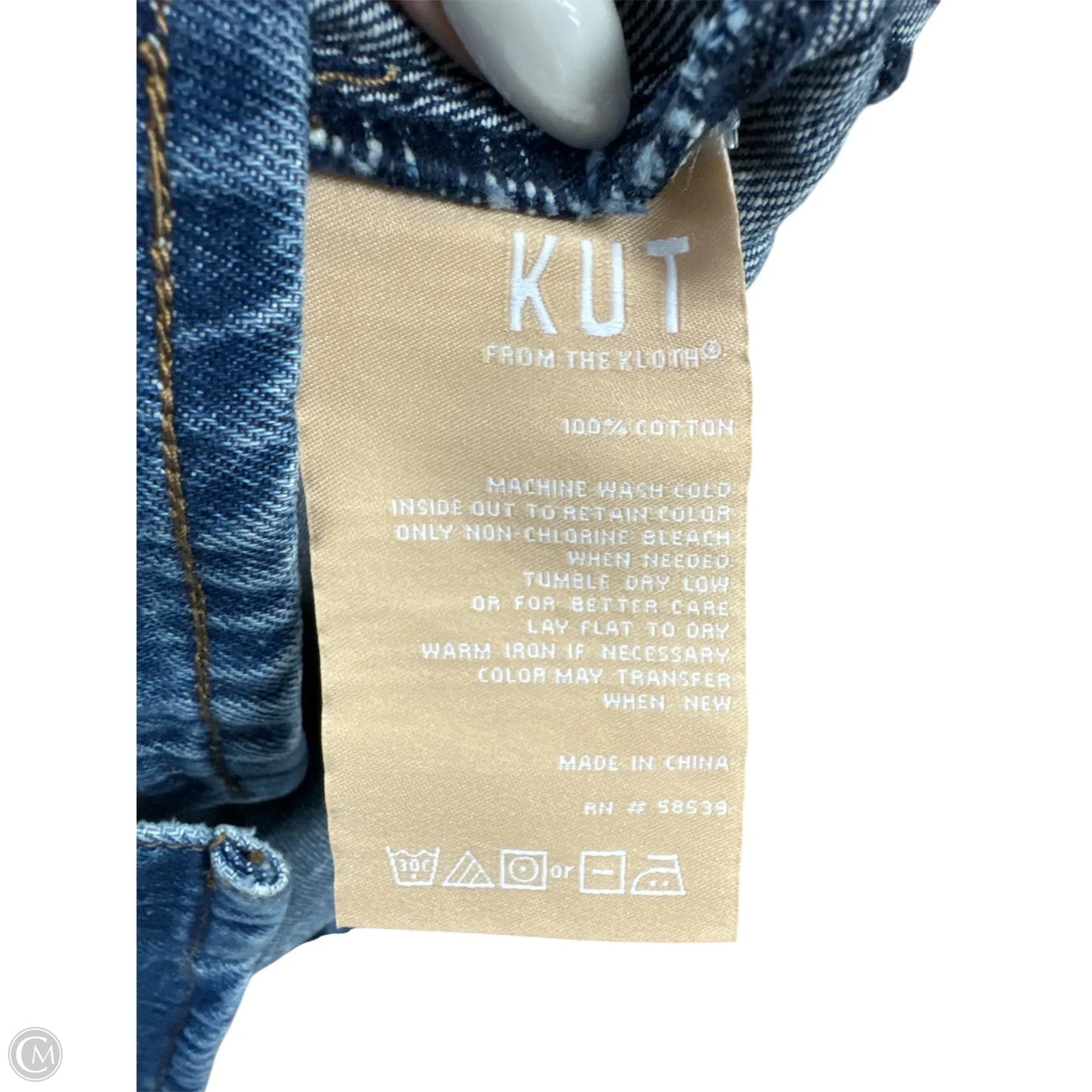 Jacket Denim By Kut In Blue Denim, Size: L
