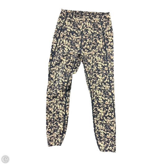 Athletic Leggings By Varley In Brown & Cream, Size: S