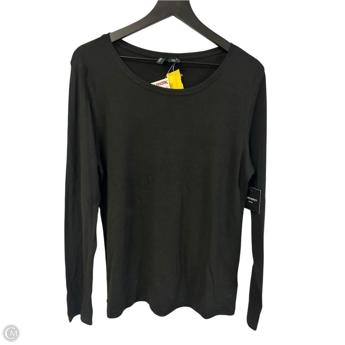 Top Long Sleeve Basic By Cynthia Rowley In Black, Size: Xl