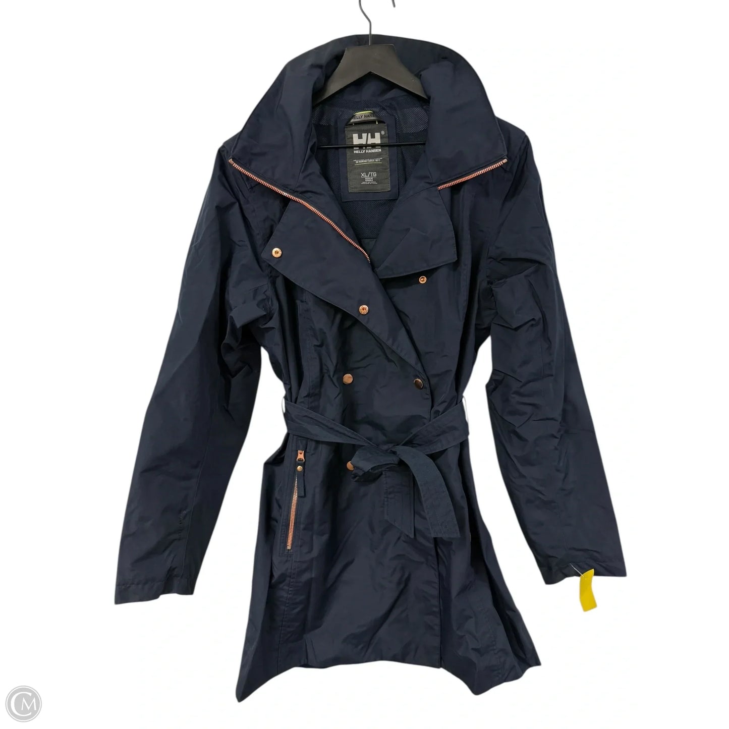 Coat Raincoat By Helly Hansen In Blue, Size: Xl