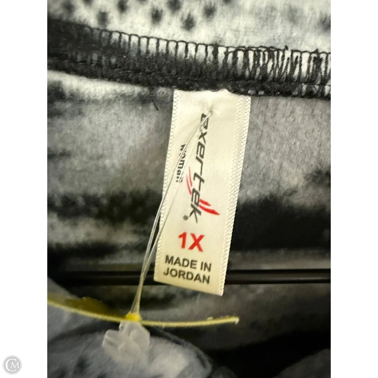 Athletic Sweatshirt Collar By Exertek In Grey, Size: 1x