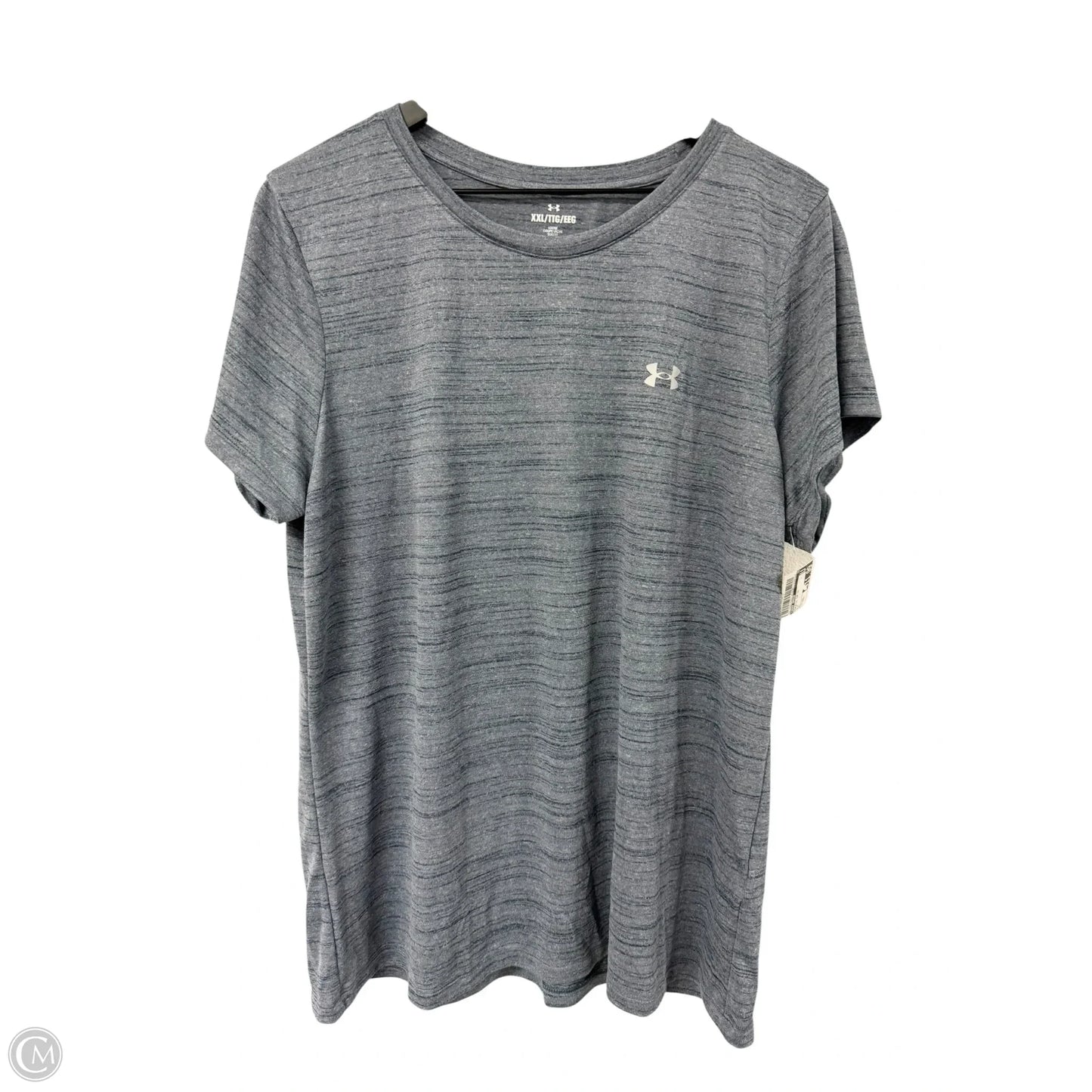 Athletic Top Short Sleeve By Under Armour In Blue, Size: Xxl