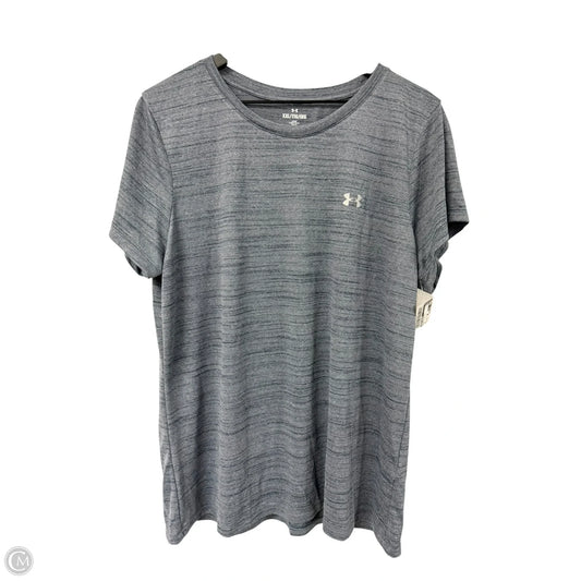 Athletic Top Short Sleeve By Under Armour In Blue, Size: Xxl