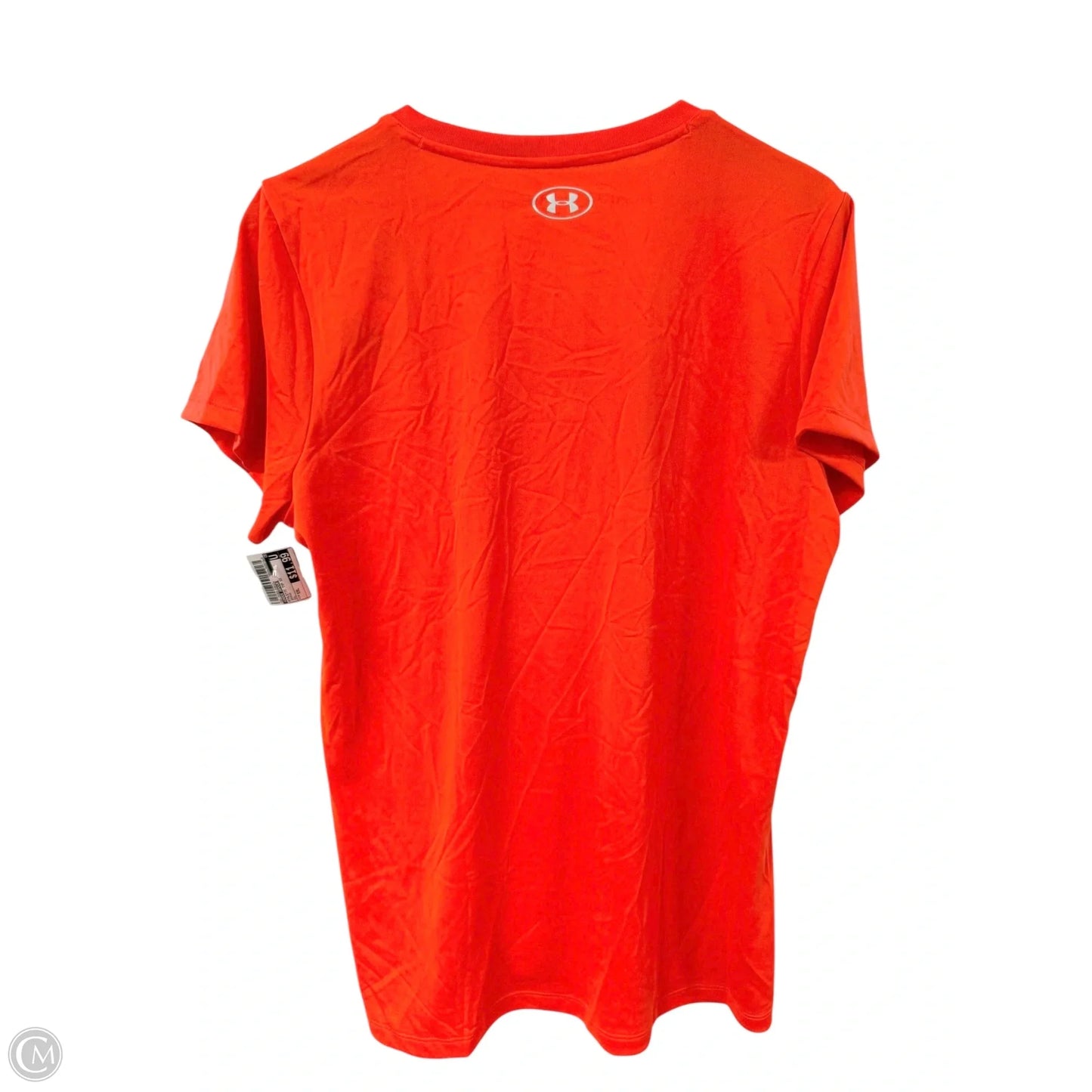 Athletic Top Short Sleeve By Under Armour In Orange, Size: Xxl