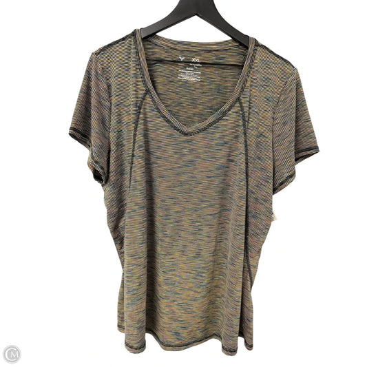 Athletic Top Short Sleeve By Xersion In Multi-colored, Size: Xxl
