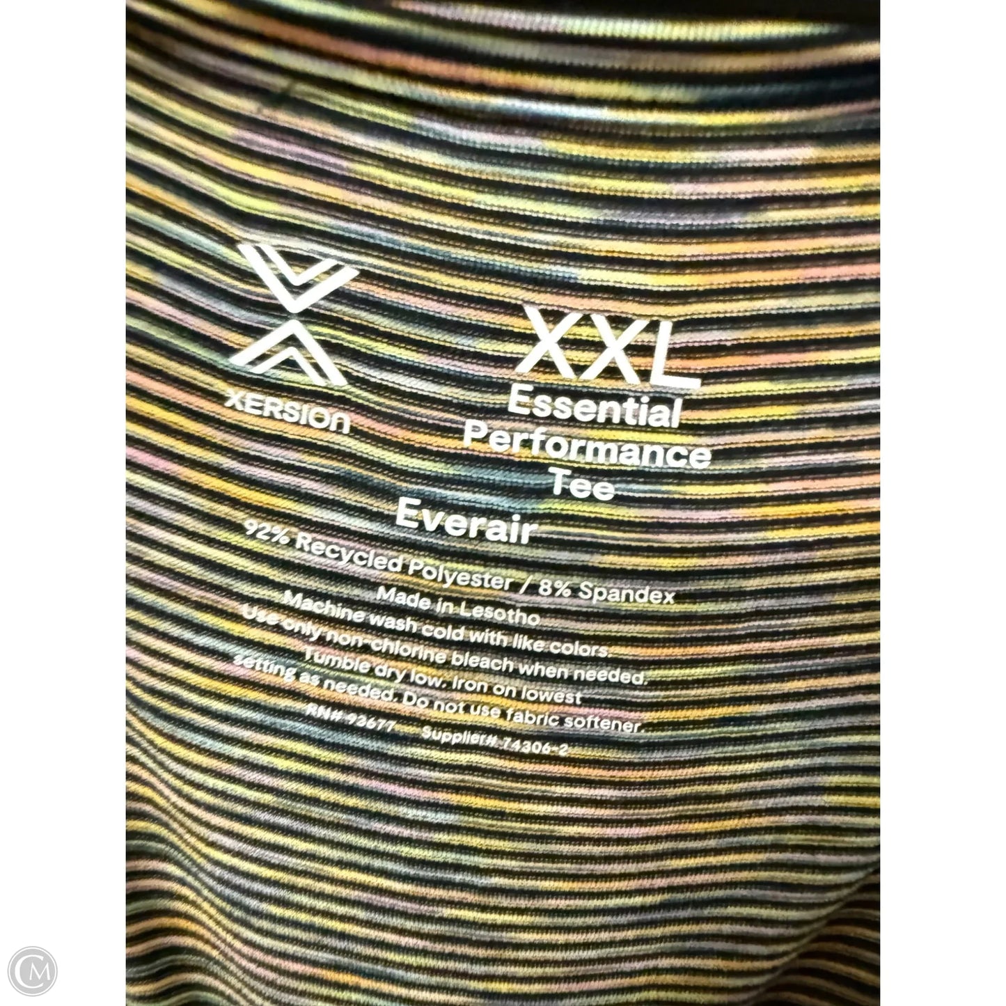 Athletic Top Short Sleeve By Xersion In Multi-colored, Size: Xxl