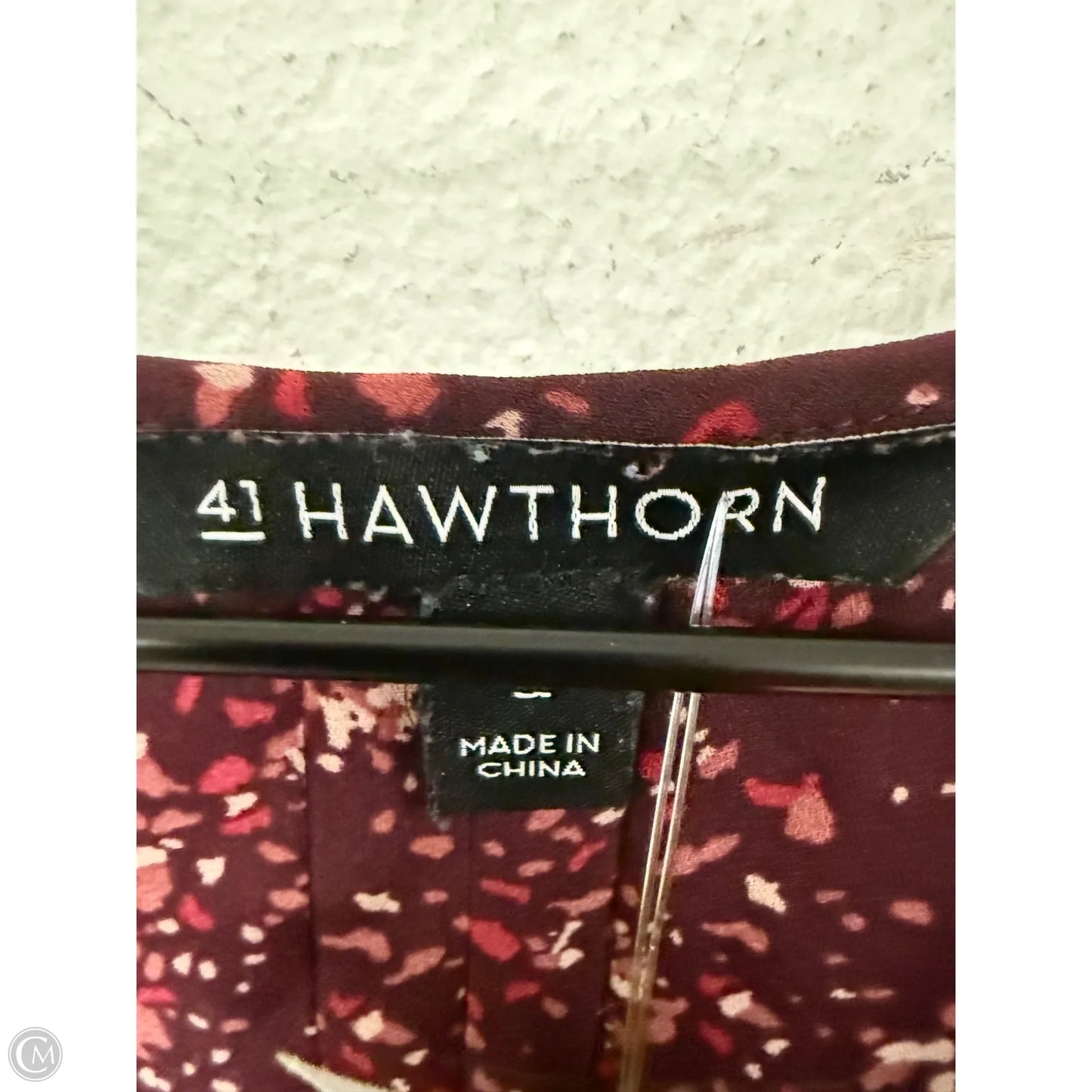 Top 3/4 Sleeve By 41 Hawthorn In Purple, Size: 1x