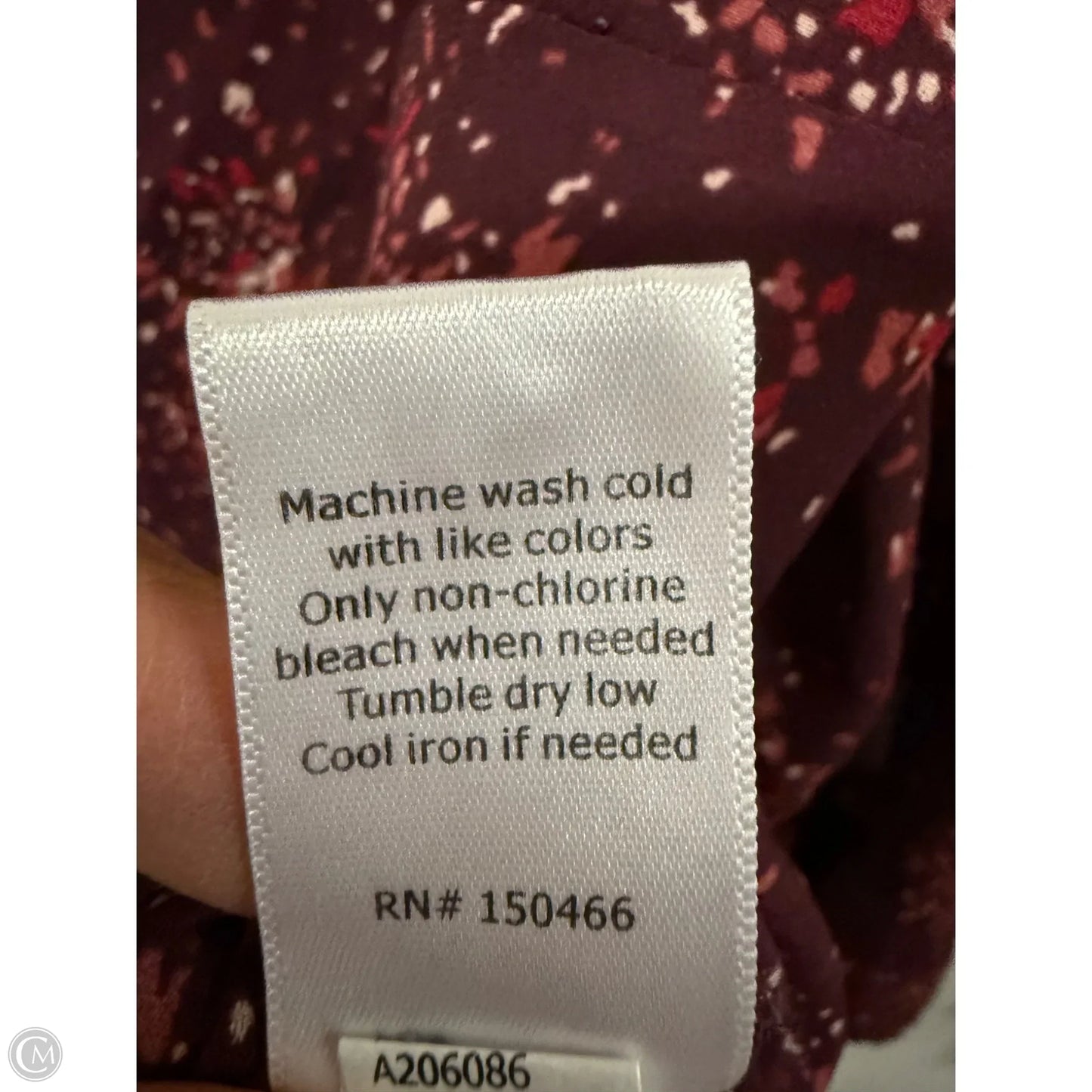Top 3/4 Sleeve By 41 Hawthorn In Purple, Size: 1x