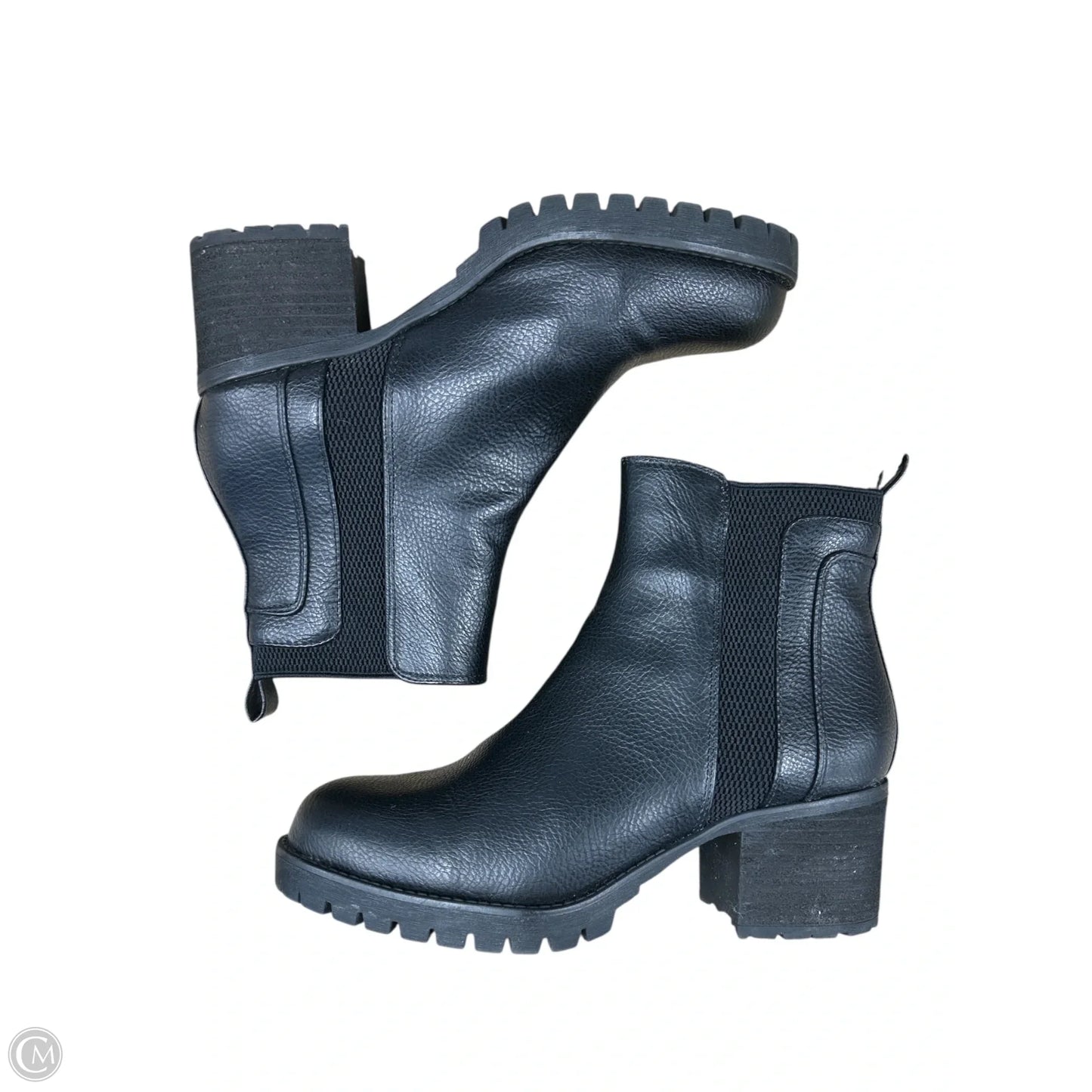 Boots Ankle Heels By Mia In Black, Size: 8.5