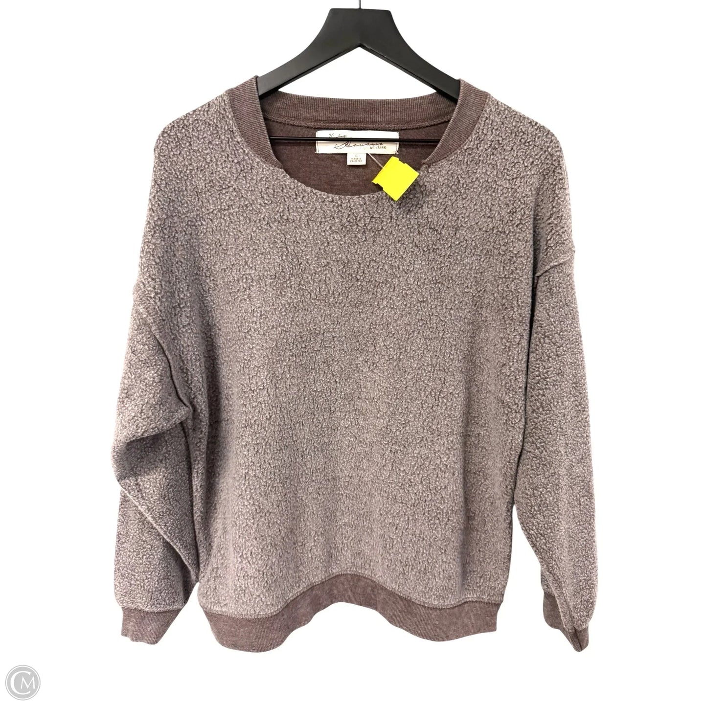 Sweatshirt Crewneck By Vintage Havana In Brown, Size: S