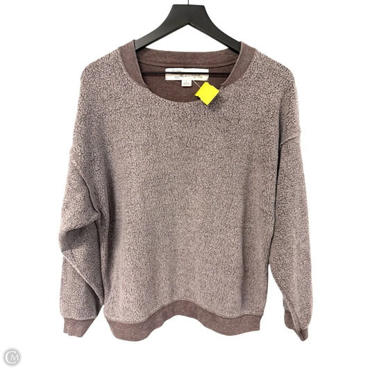 Sweatshirt Crewneck By Vintage Havana In Brown, Size: S