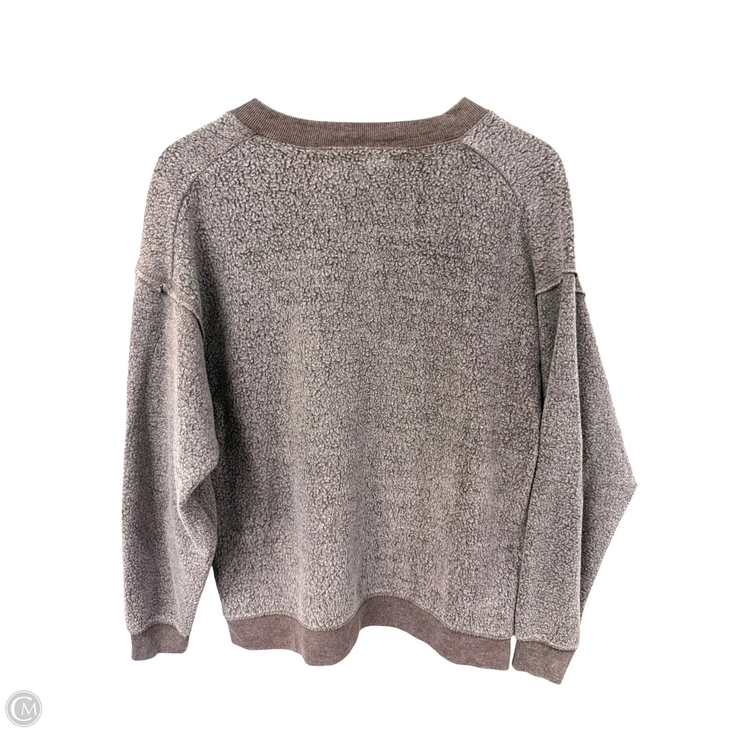 Sweatshirt Crewneck By Vintage Havana In Brown, Size: S