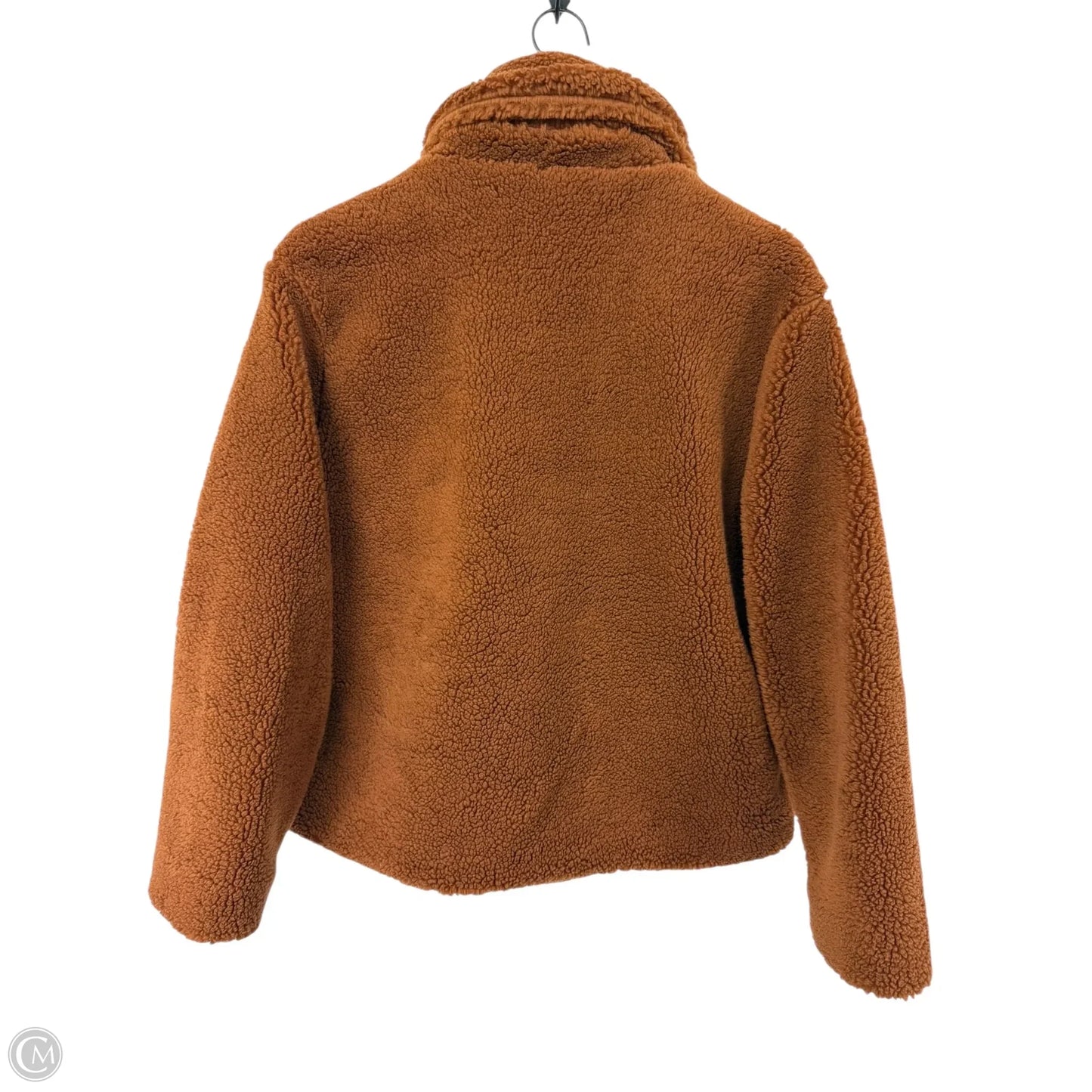 Jacket Faux Fur & Sherpa By Gap In Brown, Size: S