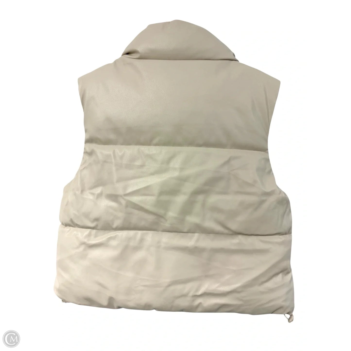 Vest Puffer & Quilted By Love Tree In Cream, Size: S