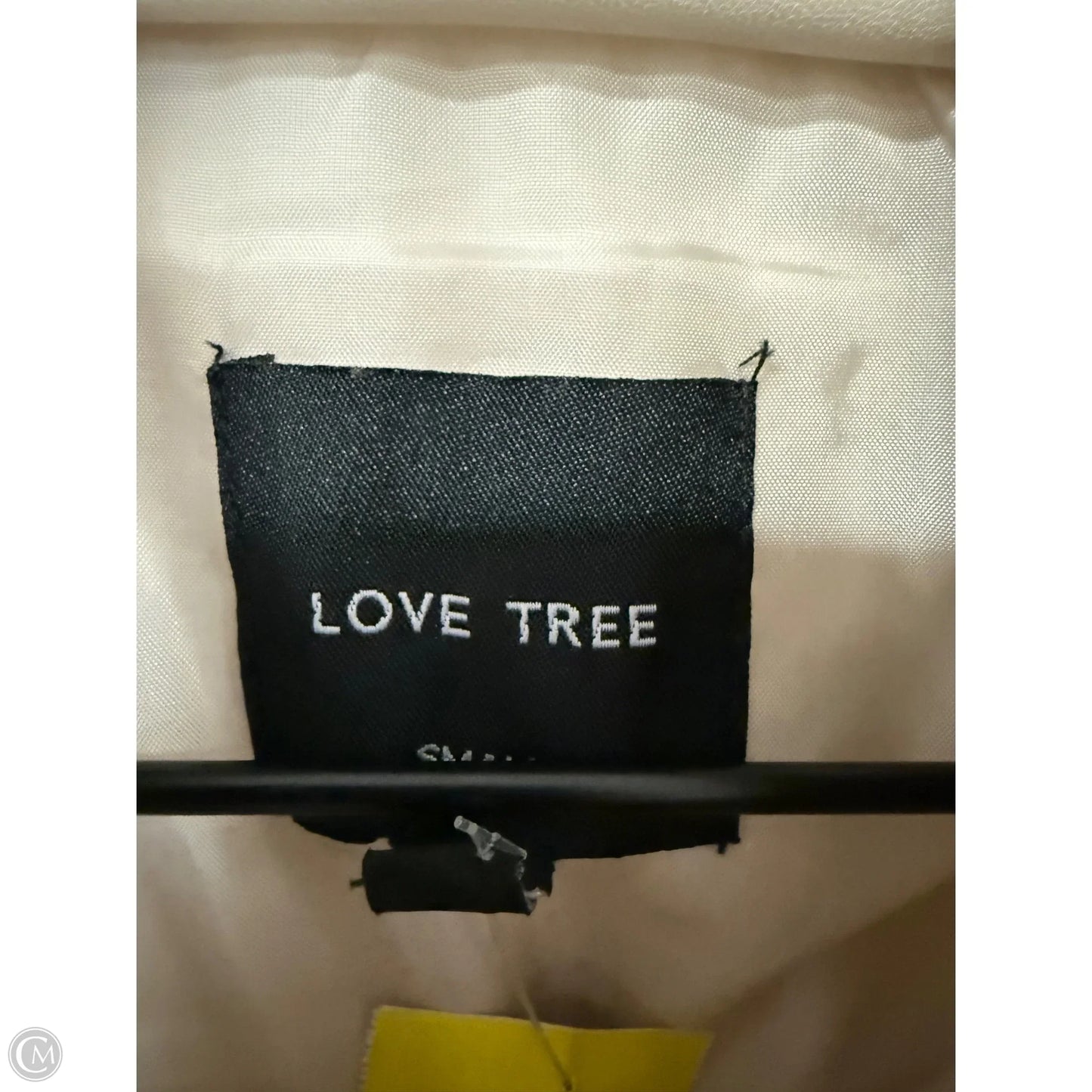 Vest Puffer & Quilted By Love Tree In Cream, Size: S