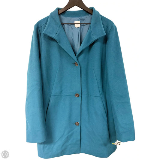 Coat Peacoat By J. Jill In Blue, Size: L