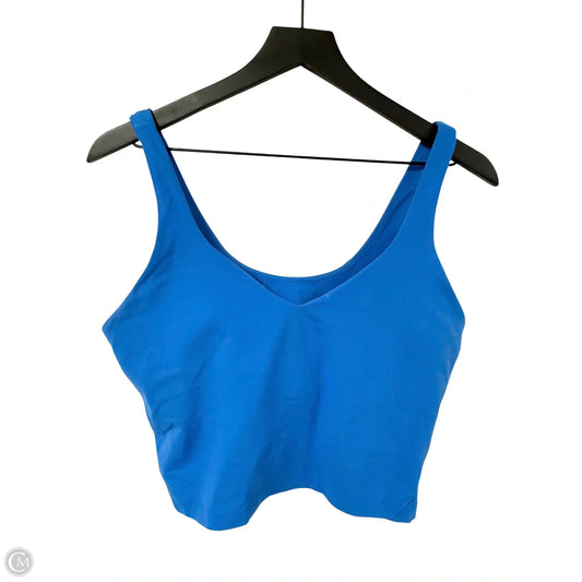 Athletic Tank Top By Lululemon In Blue, Size: 12