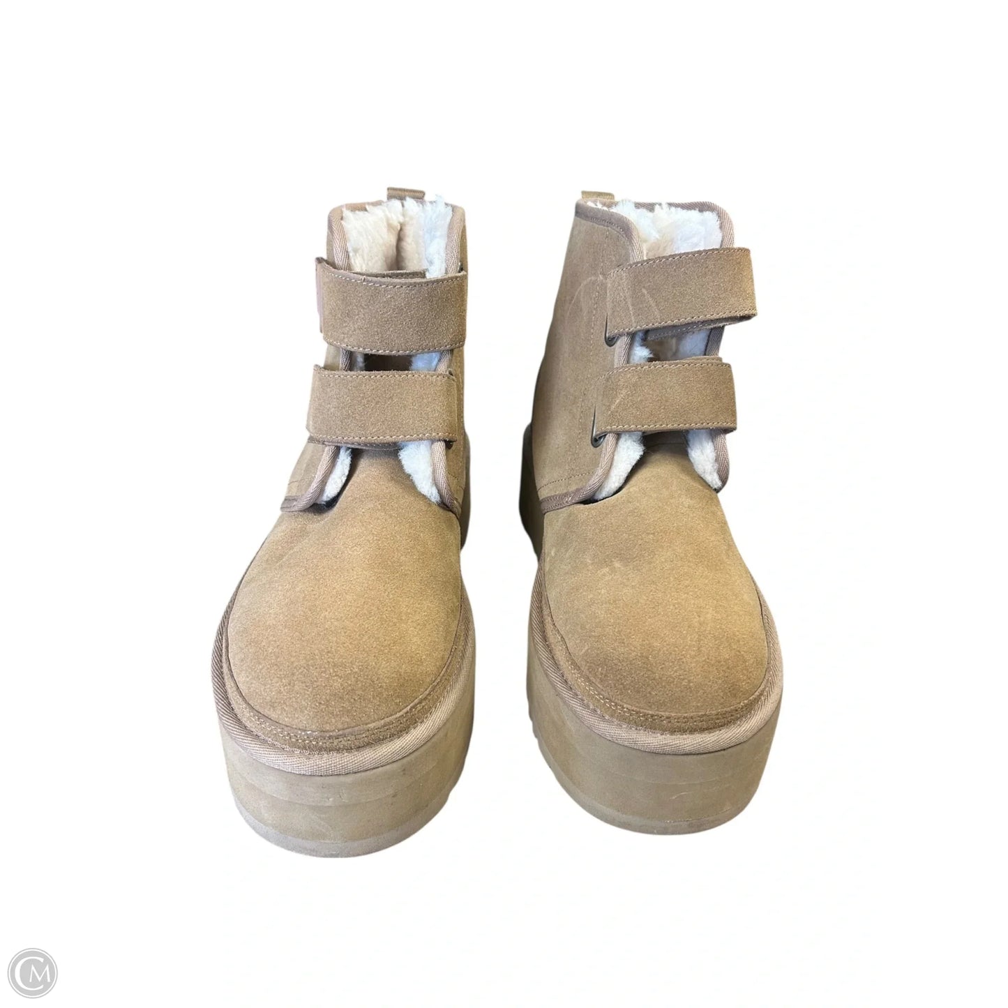 Boots Designer By Ugg In Brown, Size: 9