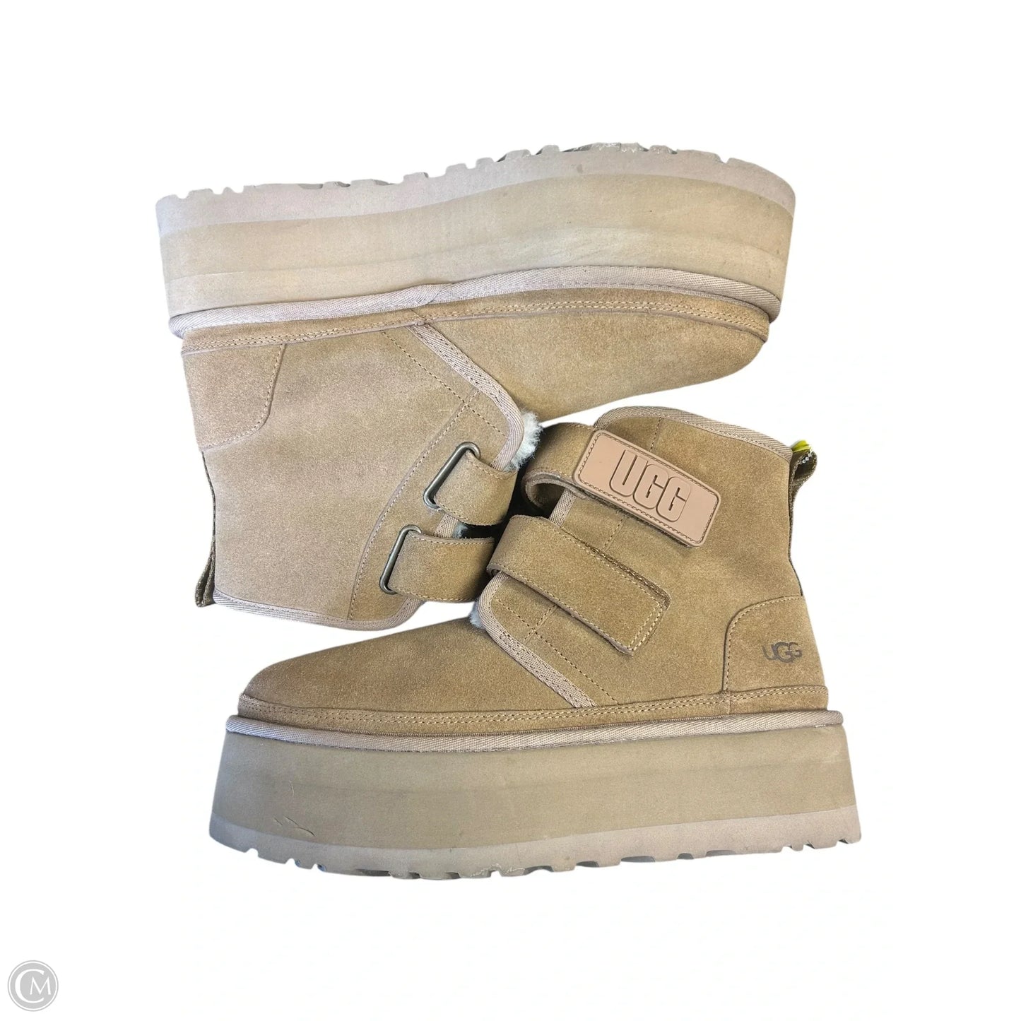 Boots Designer By Ugg In Brown, Size: 9