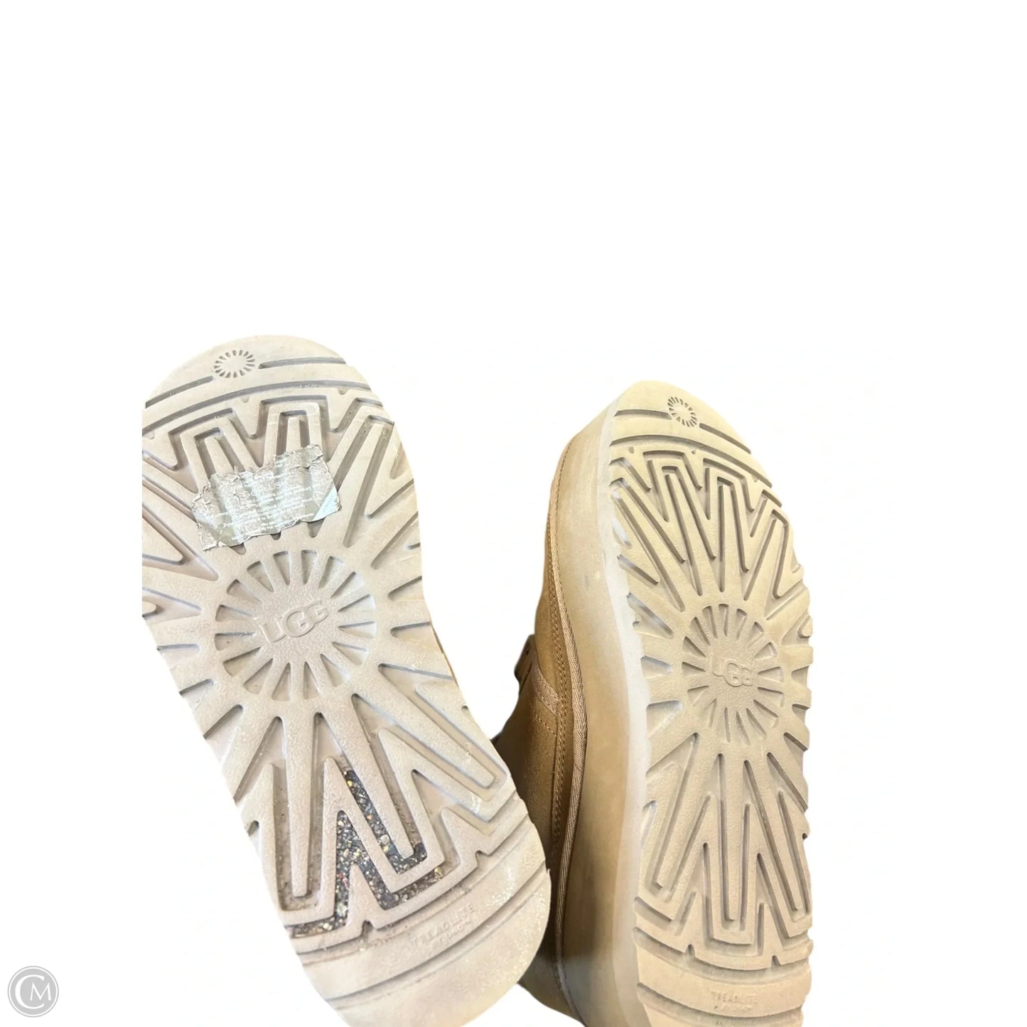 Boots Designer By Ugg In Brown, Size: 9
