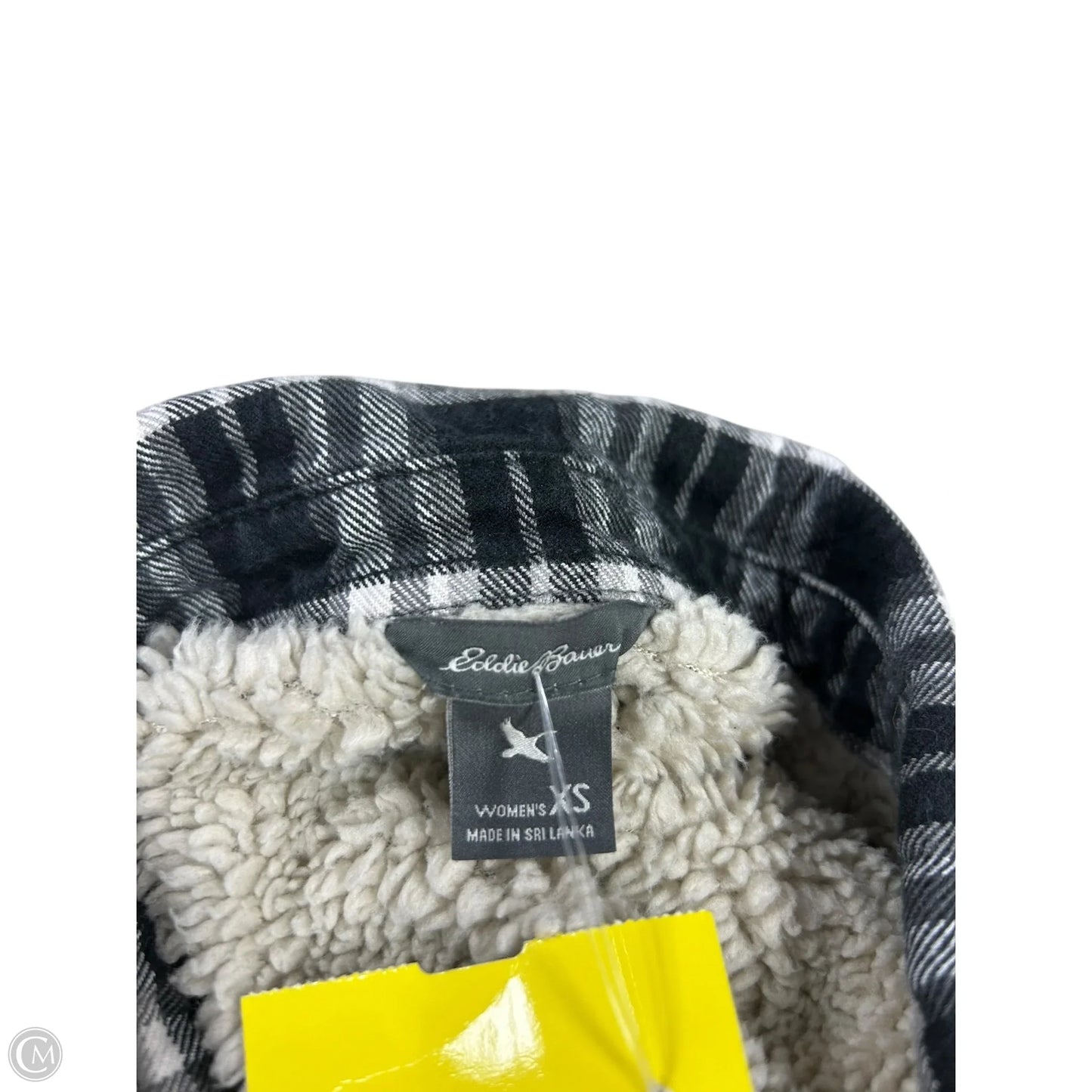 Jacket Shirt By Eddie Bauer In Plaid Pattern, Size: Xs