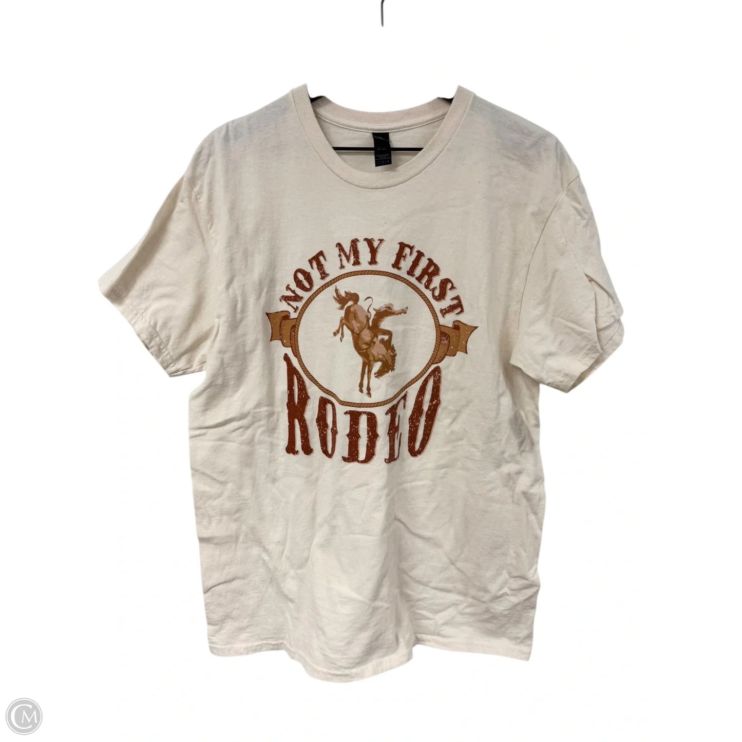 Top Short Sleeve Basic By Gildan In Ivory, Size: L