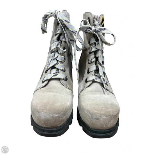 Boots Ankle Heels By Sorel In Grey, Size: 6.5