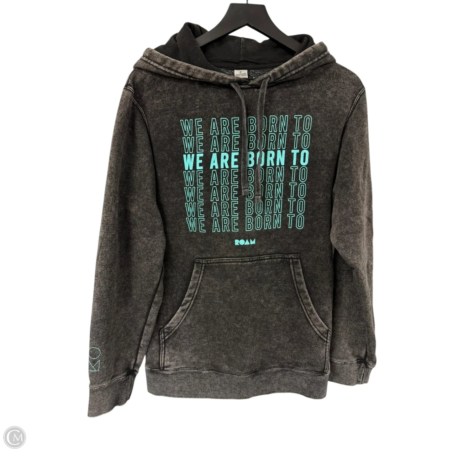 Sweatshirt Hoodie By Clothes Mentor In Grey, Size: S