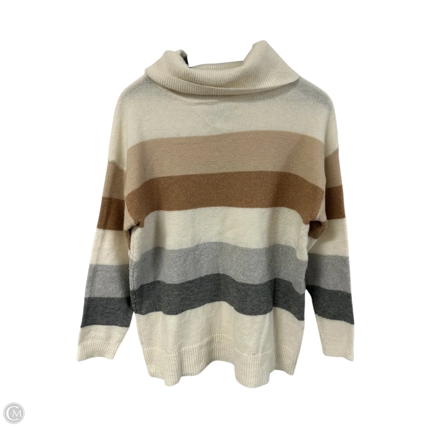 Sweater By Staccato In Tan & White, Size: M